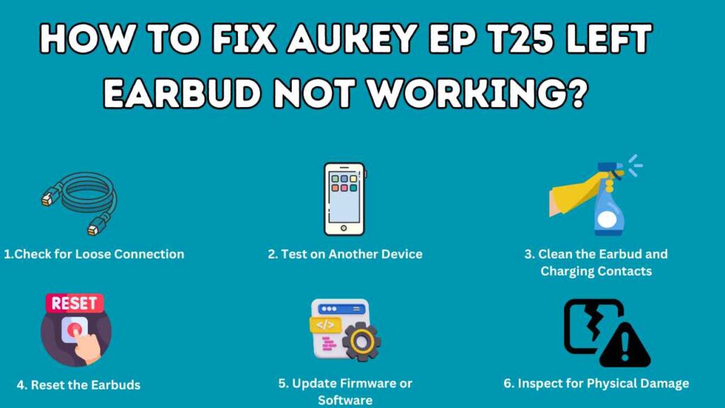 How To Fix Aukey EP T25 Left Earbud Not Working?