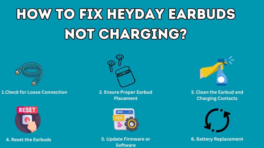 How To Fix Heyday Earbuds Not Charging?